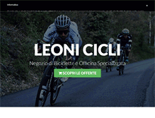 Tablet Screenshot of leonicicli.com